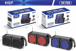 HF-F60 Bluetooth динамик мини-карта наружная зарядка солнечной панели антенна радио аварийный фонарик квадрат