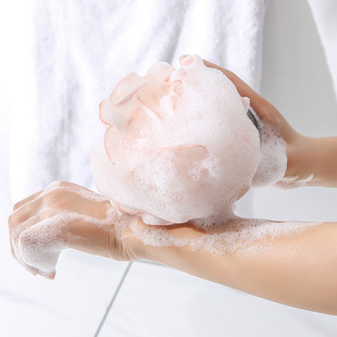 Bath Ball Girl's Bath Foaming Ball High-end Super Soft Adult Girl's Bath Ball Not Easy to Fall Apart Cute Large Bath Flower Ball