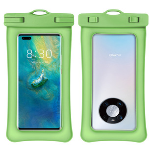 TPU double airbag inflatable mobile phone waterproof bag floating mobile phone bag swimming diving transparent mobile phone waterproof case