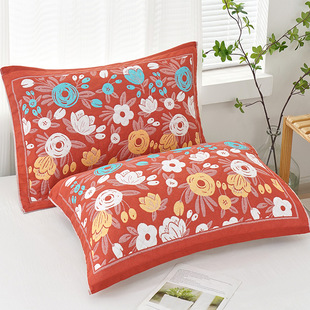 Gauze multi-layer pillow towel cotton adult student children couple home soft and comfortable Four Seasons big pillow towel factory wholesale
