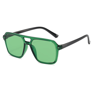 New Retro Double Beam Sunglasses Men's Advanced Sense European and American Aviator Sunglasses Driving Sun Protection Sunglasses
