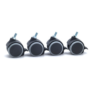 Factory direct computer desk universal wheel 1.5 inch rubber mute modern simple office furniture wheel accessories