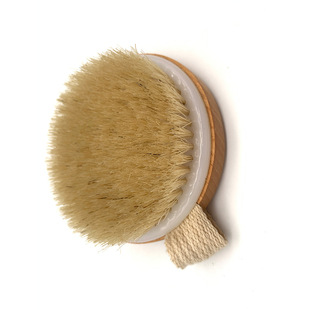 Household Wooden Bath Brush Beech Handless Exfoliating Dead Skin Bath Brush Pig Hair Bath Brush