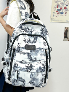 Student Schoolbag High Color Value Junior High School Student Fashion Backpack New Large Capacity Printed Backpack Casual Women's Schoolbag