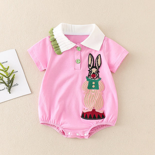 Clearance area baby summer clothes bag fart clothes female baby clothes jumpsuit summer thin ha clothes summer climbing clothes