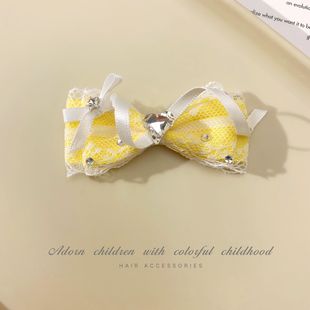 DIY кружевная лента с бантом для волос домашних животных