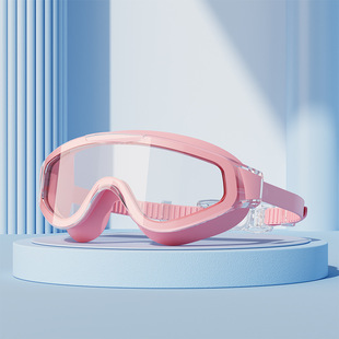 Large Frame Goggles Gradient Electroplated Silicone Adult Unisex HD Waterproof Anti-fog Cross-border Professional Swimming Goggles