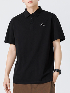Mingge | American Retro Brand Embroidered Short-sleeved POLO Shirt Men's Summer New Loose Casual All-match Top