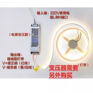 Op Cob Lamp with Low Voltage 24V Patch Flexible Self-Adhesive Soft Light Strip Ceiling Non-Stroboscopic Embedded Linear Light