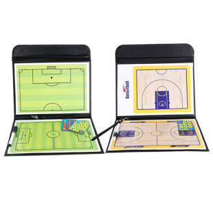 Basketball Tactical Board Portable Game Training with Pen Magnetic Erasable Foldableing Football Coach Aluminum Alloy Command Board