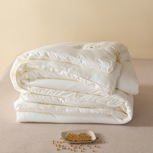 Upgraded 51% Soybean Fiber Cotton Small Jacquard Soybean Quilt Summer Quilt Summer Cool Quilt Class A Raw Cotton Stereo