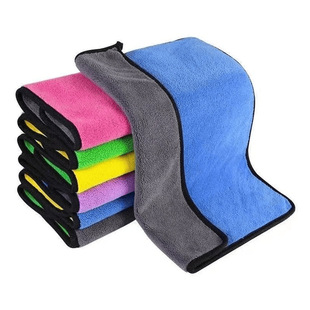 Household Kitchen Cloth Car Wipe Coral Fleece Car Wipe Thickened Dishwashing Towel Microfiber Wipe Super Absorbent
