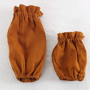 Simple Solid Color Pure Linen Home Kitchen Office Supplies Adult Baby Children Sleeves Sleeves Easy to Dry