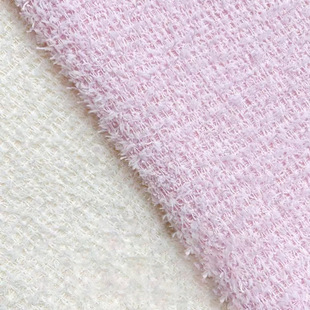 in stock Cut Flower Jacquard Spring and Autumn Tassel Style Knitted Jacquard Cut Flower Fabric Pajamas Nightgown Bag Hat Fabric