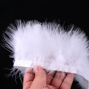 Factory wholesale white feather DIY handmade feather clothing accessories accessories accessories material products Yiwu