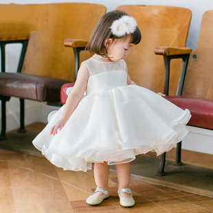 Children's Dress Princess Dress Girls' Puffy Yarn Birthday Wedding Dress Host Performance Dress Summer Dress