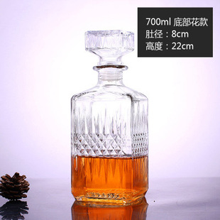 Red Wine Bottle Foreign Wine Bottle Amazon Whiskey Wine Bottle Transparent Fruit Wine Ice Wine Bottle Foreign Trade Household Decanter