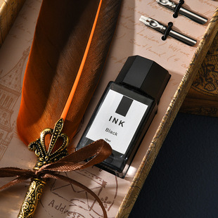 British Short Hair Quill Pen Set Retro Gradient Dip Pen Teacher's Day Gift Boxed Pen Wholesale