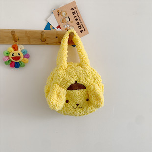 Cross-border plush toy kulomi messenger bag make-up bag cute Jade Cinnamon dog ins handbag birthday gift