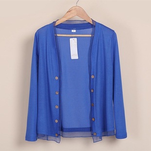 Summer New 2025 Outer Wear Sunscreen Sweater Shawl Outer Long Sleeve plus size All-match Thin Cotton and Linen Air-conditioning Shirt