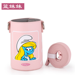 Cup Bear Original Cup Cover Children's Thermos Cartoon Protective Cover Non-Slip Original Accessories PU Faux Leather Cup Cover