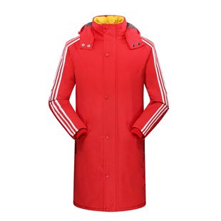 cotton-padded jacket men's and women's couples long cotton-padded jacket men's winter school uniform warm sports cotton-padded clothes sports school printed LOGO group purchase