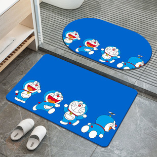 Household toilet bathroom anti-slip mat entrance mat porch anti-slip soft floor mat absorbent foot mat quick-drying a generation of hair