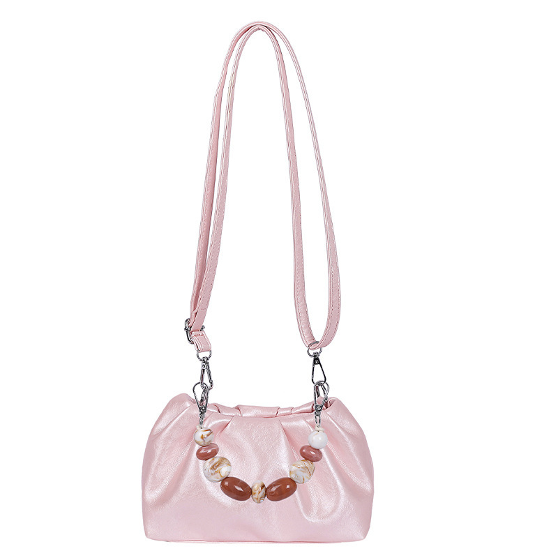 Niche design, stylish cloud-shaped handbag for women, new summer 2025 style, trendy work/casual shoulder bag.