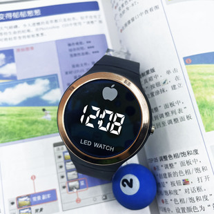 Source manufacturers spot wholesale electroplating round LED electronic watch colorful fashion sports personality gift table