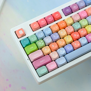 Bear gummy keycap MOA height keycap PBT five-sided sublimation opaque customized mechanical keyboard keycap