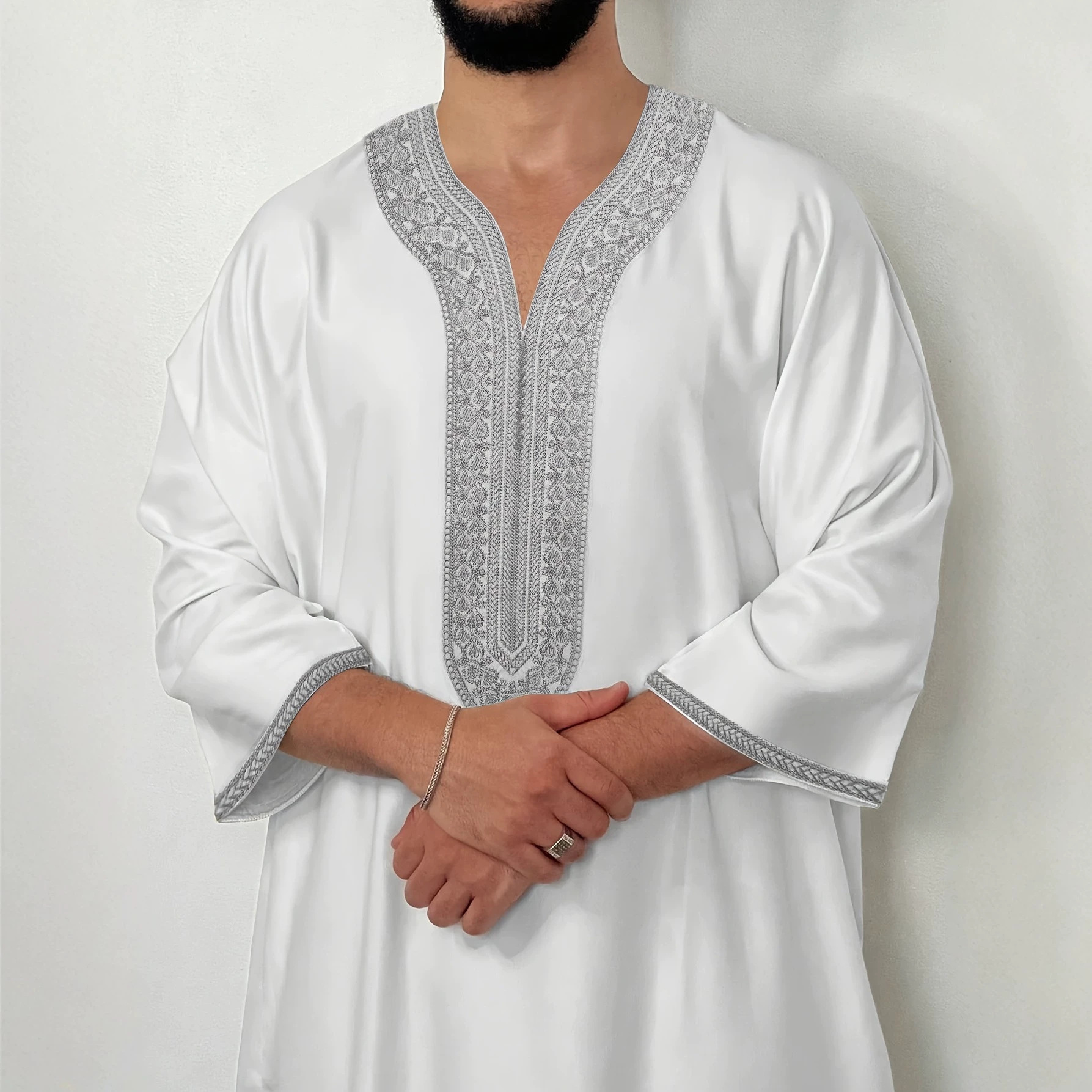 2026 New Men's Embroidered Clothing Amazon Aliexpress Mid-Sleeve