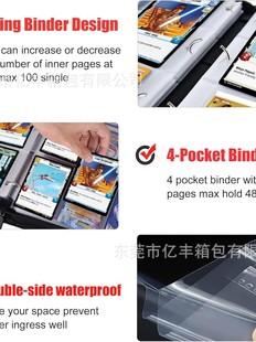 Star Wars Trading Card Holder Waterproof Card Storage Bag with Card Sleeve Star Wars Game Card Book