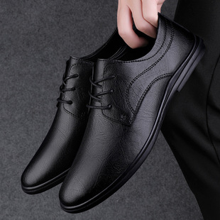 Spring and summer new hollow leather breathable bean shoes casual lazy cross-border a generation of plus size lace-up foreign trade men's shoes