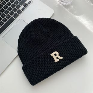 Korean style autumn and winter wool hat men's and women's warm Internet Celebrity All-match knitted hat ear protection Japanese ins pullover cold hat fashion