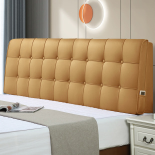 Technology cloth bedside backrest soft bag large backrest simple tatami self-adhesive bedside semi-soft cushion bedside pillow wholesale