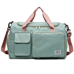 Folding Gym Bag Dry and Wet Separate Swimming Training Bag Multifunctional Single Shoulder Sports Bag Shoe Bin Luggage Bag Travel