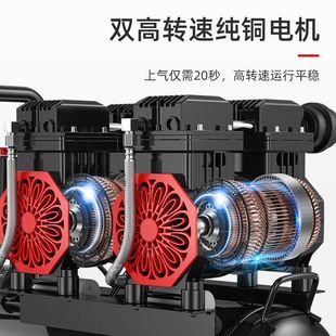 Japanese quality oil-free silent high-pressure air compressor 220V small industrial air compressor portable woodworking air pump