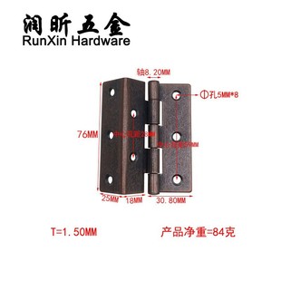 Tri-fold hinge iron furniture hardware accessories wholesale 3-inch bending hinge box cabinet door hinge cabinet wardrobe hinge