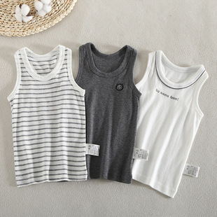 1 Pack 3 Pack 2 Pack Children's Summer Boys Sleeveless Base Shirt Top Thin Cotton Vest Home
