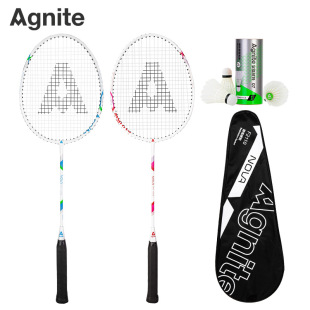 Ракетка для бадминтона Agnite angnite двойная ракетка для взрослых атака прочный костюм для начинающих учеников начальной и средней школы