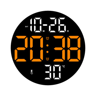 Foreign trade simple multi-function wall clock living room LED electronic clock large font clock fashion alarm clock GH0736