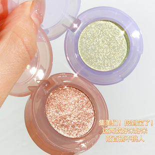 Cross-border xixi bulb plan eye shadow burst pearl sequins hold makeup color monochrome lasting not easy to fly powder eye shadow