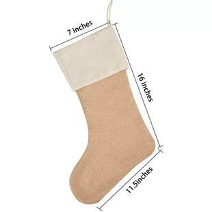 Christmas decoration props Christmas socks gift bag imitation linen candy gift bag supplies