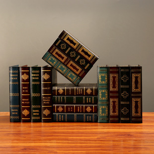 Европейский стиль ретро поддельные книжные реквизиты имитация книжных коробок для хранения украшений офисные книжные модели фото реквизит