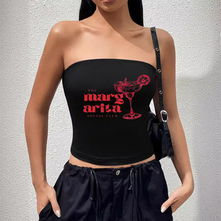 Summer Hot Girl Sexy Slim Tube Top Fashionable and Versatile