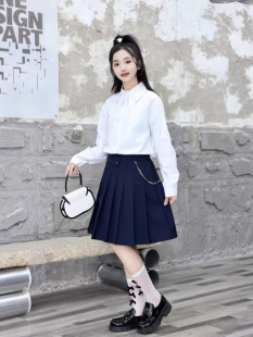 Пальт2025 New Medium and Large Children's Dress Petticoat Primary and Secondary School Student Host Skirt Short Skirt Pleated Skirt