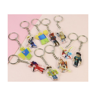 Lego my world acrylic keychain in stock wholesale anime peripheral student schoolbag car pendant gift