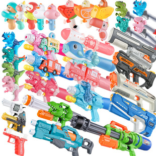 Children's Water Gun Toy Night Market Wholesale Water Splashing Festival Water Spray Flashing Drifting Pull Press Water Gun to Send Cross-border