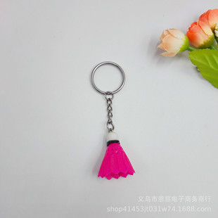 Simulation Cross-border Small Badminton Keychain Pendant Bag Pendant Sports Games Souvenirs Stall Small Gifts