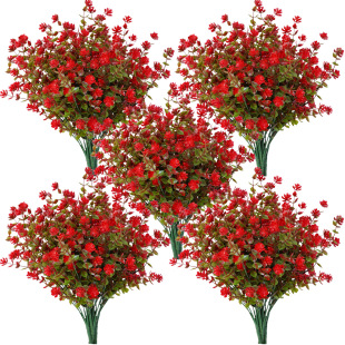 Cross-border Spring Explosions Artificial Simulation Flowers 7 Eucalyptus Camellia Simulation Green Plant Outdoor Photography Wedding Photography